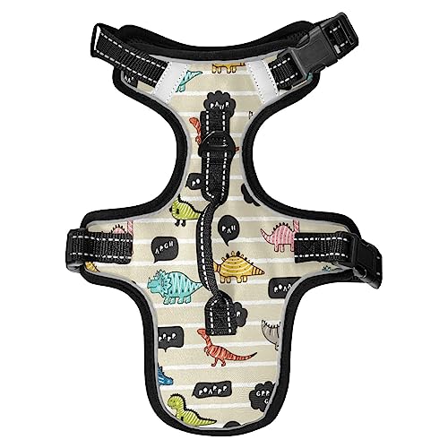 No Pull Hundegeschirr für mittelgroße Hunde, verstellbar, Haustierweste, Geschirr mit Leine, reflektierender Frontclip, Weste mit Griff, einfache Kontrolle, Hunde, Katzen, Outdoor, Spazierengehen, Kindish Doodle Striped Bubble No Pull Hundegeschirr für mittelgroße Hunde, verstellbar, Haustierweste, Geschirr mit Leine, reflektierender Frontclip, Weste mit Griff, einfache Kontrolle, Hunde, Katzen, Outdoor, Spazierengehen, Kindish Doodle Striped Bubble von Caihoyu