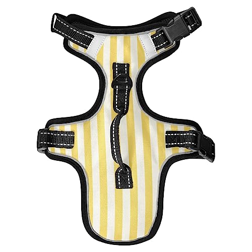 No Pull Hundegeschirr für mittelgroße Hunde, verstellbar, Haustierweste, Geschirr mit Leine, reflektierender Frontclip, Weste mit Griff, einfache Kontrolle, Hunde, Katzen, Outdoor, Spaziergänge, gestreift, nahtloses Muster No Pull Hundegeschirr für mittelgroße Hunde, verstellbar, Haustierweste, Geschirr mit Leine, reflektierender Frontclip, Weste mit Griff, einfache Kontrolle, Hunde, Katzen, Outdoor, Spaziergänge, gestreift, nahtloses Muster von Caihoyu