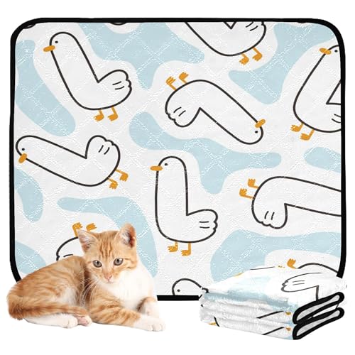 Wasserabsorbierende Matte für Hundenapf, Katze, Urinierunterlagen für Boden, Hund, rutschfest, für Flugzeugkäfige, 61 x 91,4 cm + 91,4 x 106,7 cm, lustige Ente auf 2 Stück Wasserabsorbierende Matte für Hundenapf, Katze, Urinierunterlagen für Boden, Hund, rutschfest, für Flugzeugkäfige, 61 x 91,4 cm + 91,4 x 106,7 cm, lustige Ente auf 2 Stück von Caihoyu