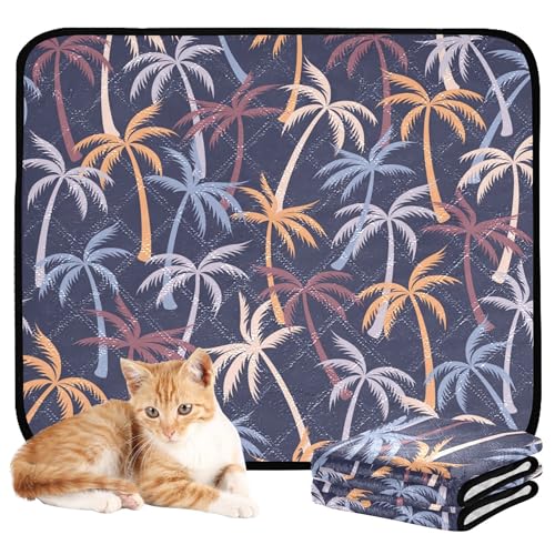 Wasserabsorbierende Matte für Hundenapf, Katze, Urinierunterlagen für Boden, rutschfester Teppich für Auto und Flugzeug, 50,8 x 61 cm, Kokospalme, Lila, 3 Stück Wasserabsorbierende Matte für Hundenapf, Katze, Urinierunterlagen für Boden, rutschfester Teppich für Auto und Flugzeug, 50,8 x 61 cm, Kokospalme, Lila, 3 Stück von Caihoyu