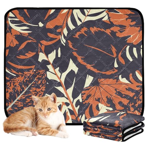 Wasserabsorbierende Matte für Hundenapf, Katzen-Urinierunterlagen für Indoor-Katzen, rutschfeste Matte für Hunde für Haustierbett, 61 x 91,4 cm + 91,4 x 106,7 cm, abstrakte Vintage-Komposition, bunte Wasserabsorbierende Matte für Hundenapf, Katzen-Urinierunterlagen für Indoor-Katzen, rutschfeste Matte für Hunde für Haustierbett, 61 x 91,4 cm + 91,4 x 106,7 cm, abstrakte Vintage-Komposition, bunte von Caihoyu