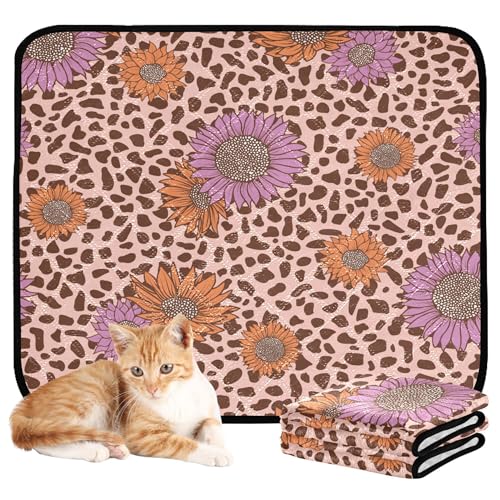 Wasserabsorbierende Matte für Hundenapf, Urinierdecken, waschbar, rutschfest, Teppich für Auto und Flugzeug, 50,8 x 61 cm, Korallenmuster, 3 Stück Wasserabsorbierende Matte für Hundenapf, Urinierdecken, waschbar, rutschfest, Teppich für Auto und Flugzeug, 50,8 x 61 cm, Korallenmuster, 3 Stück von Caihoyu