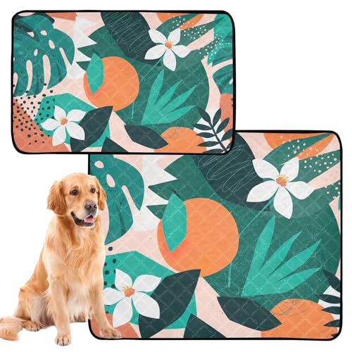Wasserabsorbierende Matte für Hundenapf, schlammige Matten für Hunde, groß, waschbar, rutschfest, für den Boden, 50,8 x 61 cm, Collage, modernes Blumenmuster, 3 Stück Wasserabsorbierende Matte für Hundenapf, schlammige Matten für Hunde, groß, waschbar, rutschfest, für den Boden, 50,8 x 61 cm, Collage, modernes Blumenmuster, 3 Stück von Caihoyu