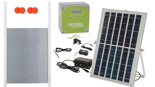 Automatische Solar-betriebene Hühnertür, Hühnerklappe mit Lichtsensor und Zeitsteuerung Automatische Solar-betriebene Hühnertür, Hühnerklappe mit Lichtsensor und Zeitsteuerung von Cajou