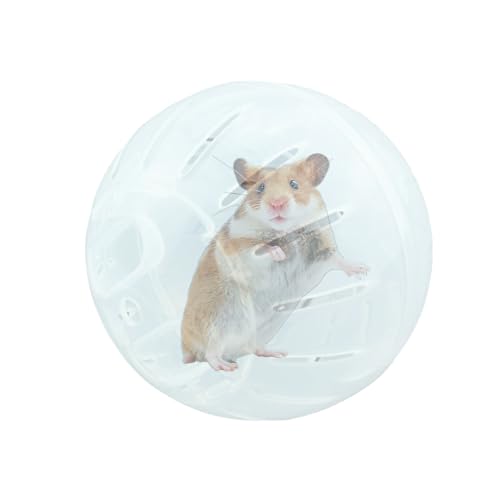 Calakono Hamsterball,Hamster-Gymnastikbälle - Laufrad für Kleintiere - Hamster-Übungsbälle, Laufrad für Hamster, Goldener Bär von Calakono