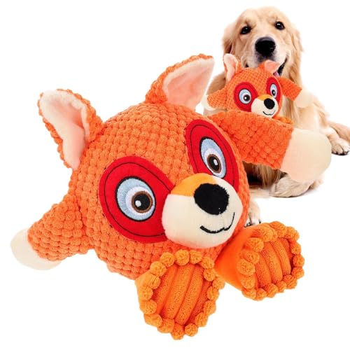 Calakono Tierspielzeug für Hunde,Katzen-Hunde-Plüschtier-Plüschtierzubehör - Interaktives Plüsch-Kauspielzeug zum Zahnen für Hunde, Outdoor-Welpenspielzeug, interaktives Plüschspielzeug zur von Calakono