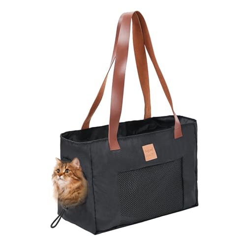 Katzen-Reisetasche | Haustiertransporter | Katzen-Tragetasche, kleine Haustier-Transporttasche, atmungsaktive Haustier-Tragetasche für kleine Hunde und Katzen, verschleißfeste Katzen-Reisetasche von Calakono