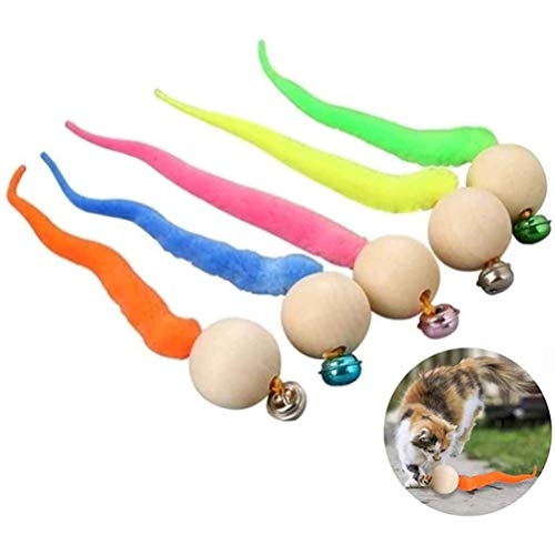 Calayu 5 Stück Katze Interaktive Spielzeug, Katzenspielzeug mit Glocke lustige wackeligen Kugeln Katze Glocke Spielzeug Bunte Kitty Spielzeug Calayu 5 Stück Katze Interaktive Spielzeug, Katzenspielzeug mit Glocke lustige wackeligen Kugeln Katze Glocke Spielzeug Bunte Kitty Spielzeug von Calayu