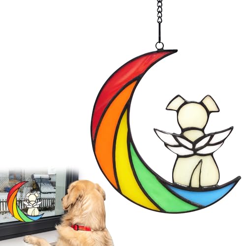 Gedenkgeschenk für Haustiere, Acryl, Regenbogen für Hundeliebhaber, Fensterdekoration, Hunde-Geschenk, Sonnenfänger, Fensterdekoration, Hunde-Ornamente, Haustier-Gedenktafeln, 15 x 15 cm Gedenkgeschenk für Haustiere, Acryl, Regenbogen für Hundeliebhaber, Fensterdekoration, Hunde-Geschenk, Sonnenfänger, Fensterdekoration, Hunde-Ornamente, Haustier-Gedenktafeln, 15 x 15 cm von Caldamn
