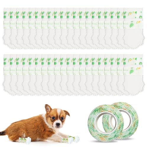 Hundestiefel für verletzte Pfoten, wasserdichte Hundebandagen für Pfoten, Hundepfotenverband, Hundesocken, Pfoten stoppen Lecken, mit selbstklebender Bandage, geeignet für den Innen- und Außenbereich Hundestiefel für verletzte Pfoten, wasserdichte Hundebandagen für Pfoten, Hundepfotenverband, Hundesocken, Pfoten stoppen Lecken, mit selbstklebender Bandage, geeignet für den Innen- und Außenbereich von Caldamn