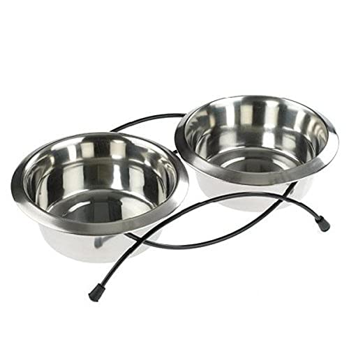 Caldex Hundenäpfe mit Halterung, 2 Stück Caldex Hundenäpfe mit Halterung, 2 Stück von CLASSIC
