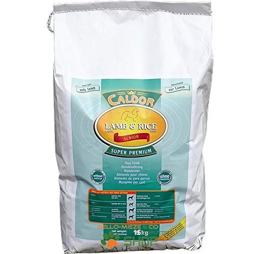 Caldor Senior nur Lamm & Reis | alle Rassen | getreidefrei | 15 kg Sack | Hunde Trockenfutter von Caldor