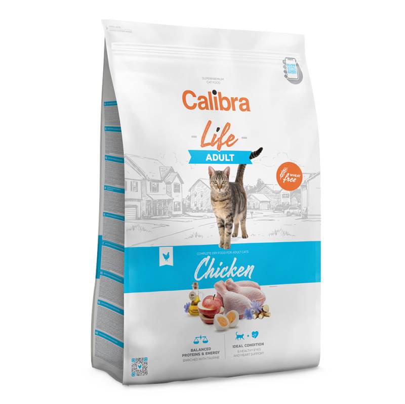 Calibra Cat Life Adult Huhn - Sparpaket: 2 x 6 kg von Calibra