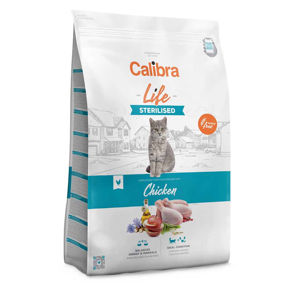 Calibra Cat Life Sterilised Huhn - Sparpaket: 2 x 6 kg von Calibra