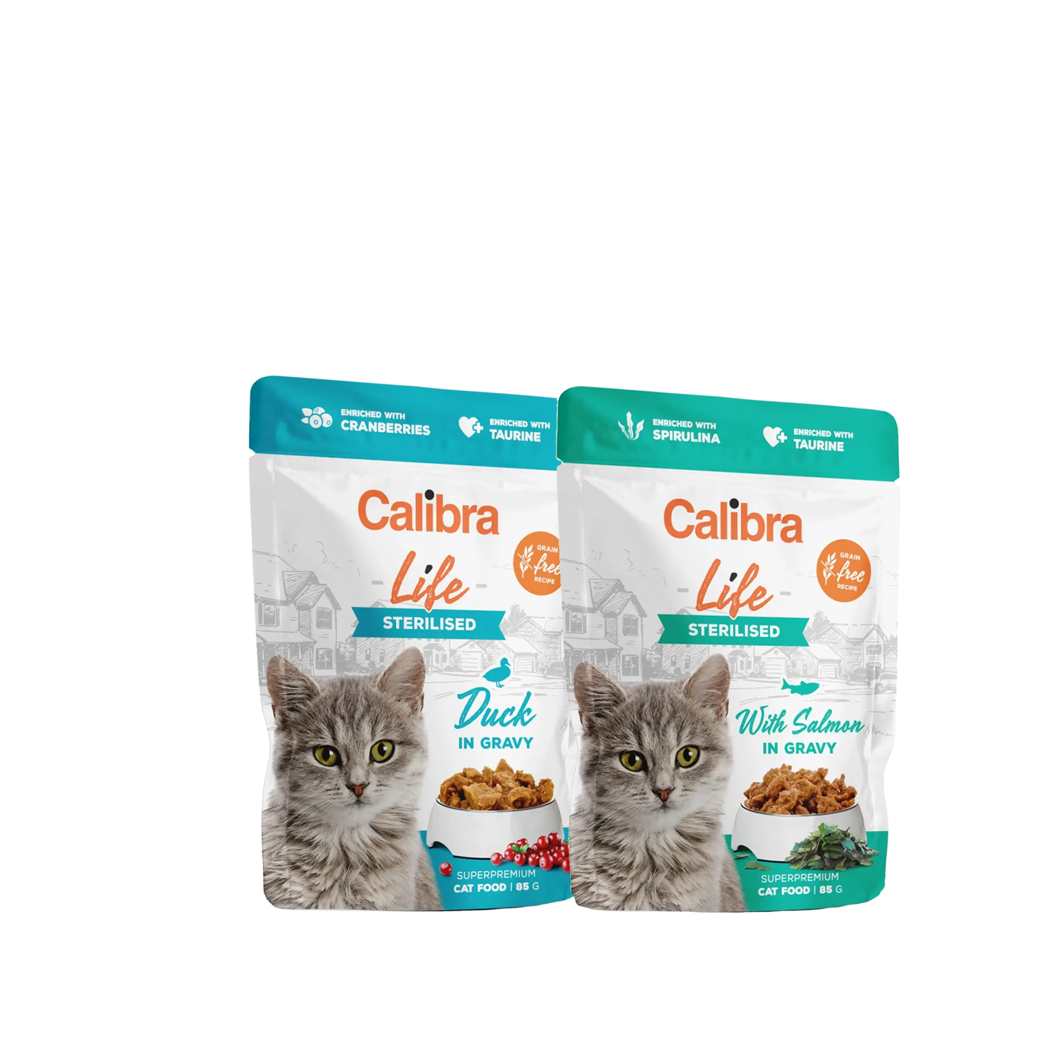 Calibra Cat Life Sterilised Nassfutter – Lachs – 28 x 85 Gramm von Calibra
