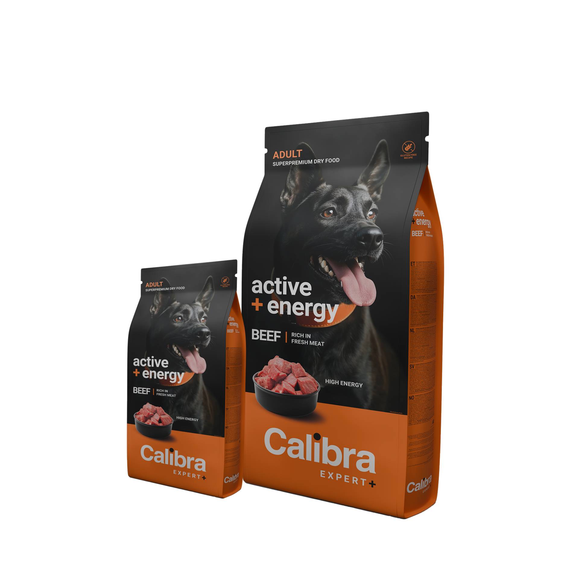 Calibra Dog Expert+ Adult Active & Energy - Rind - 2 kg von Calibra