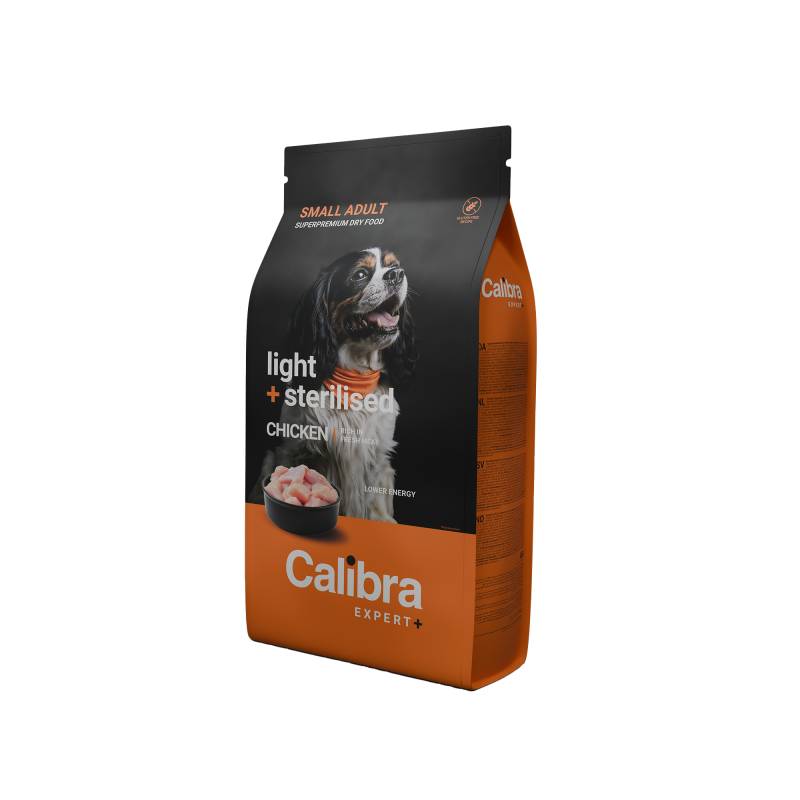 Calibra Dog Expert+ Adult Small Light & Sterilised - Huhn - 1,5 kg von Calibra