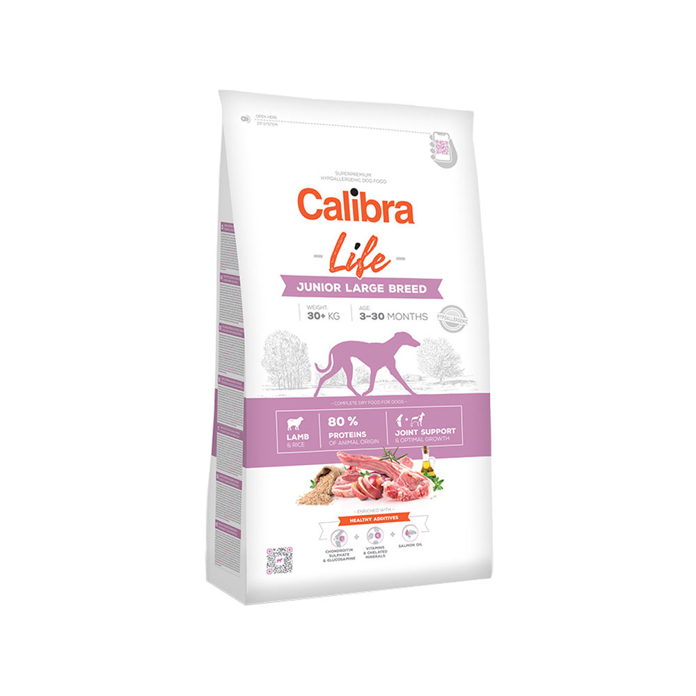 Calibra Dog Life Junior Large Breed - Lamm - 12 kg von Calibra