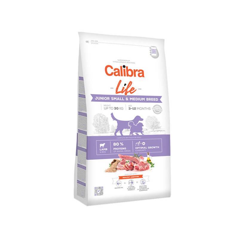Calibra Dog Life Junior Small & Medium Breed - Lamm - 12 kg von Calibra
