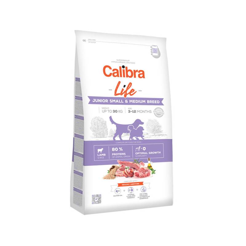 Calibra Dog Life Junior Small & Medium Breed - Lamm - 12 kg von Calibra