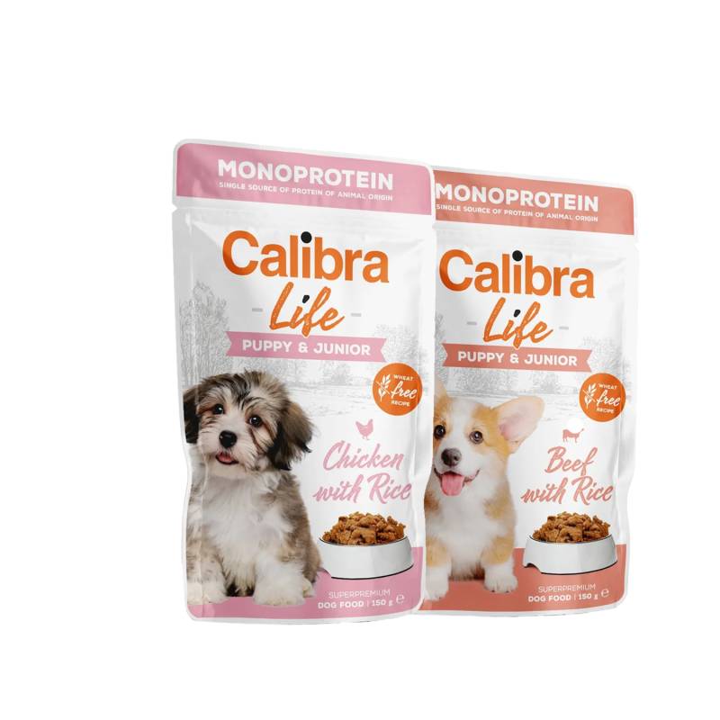 Calibra Dog Life Puppy & Junior Nassfutter – Rind – 10 x 150 g Calibra Dog Life Puppy & Junior Nassfutter – Rind – 10 x 150 g von Calibra