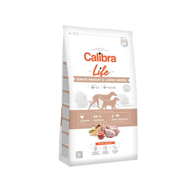 Calibra Dog Life Senior Medium & Large Breed - Huhn - 12 kg von Calibra