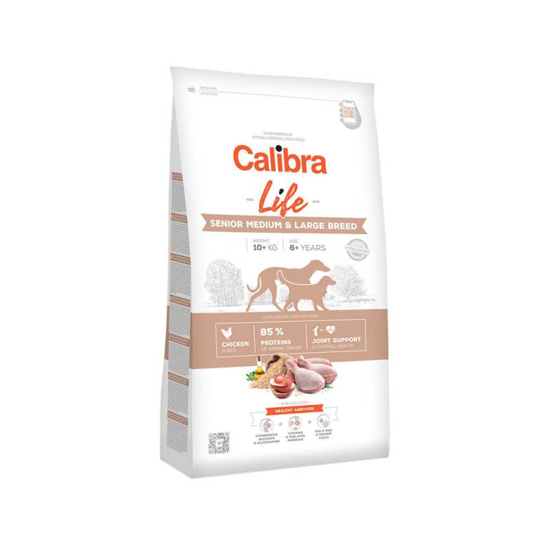 Calibra Dog Life Senior Medium & Large Breed - Huhn - 12 kg von Calibra