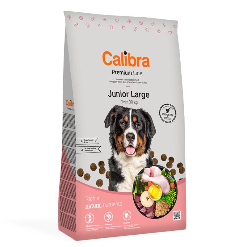 Calibra Dog Premium Line Junior Large Breed Huhn - Sparpaket: 2 x 12 kg von Calibra