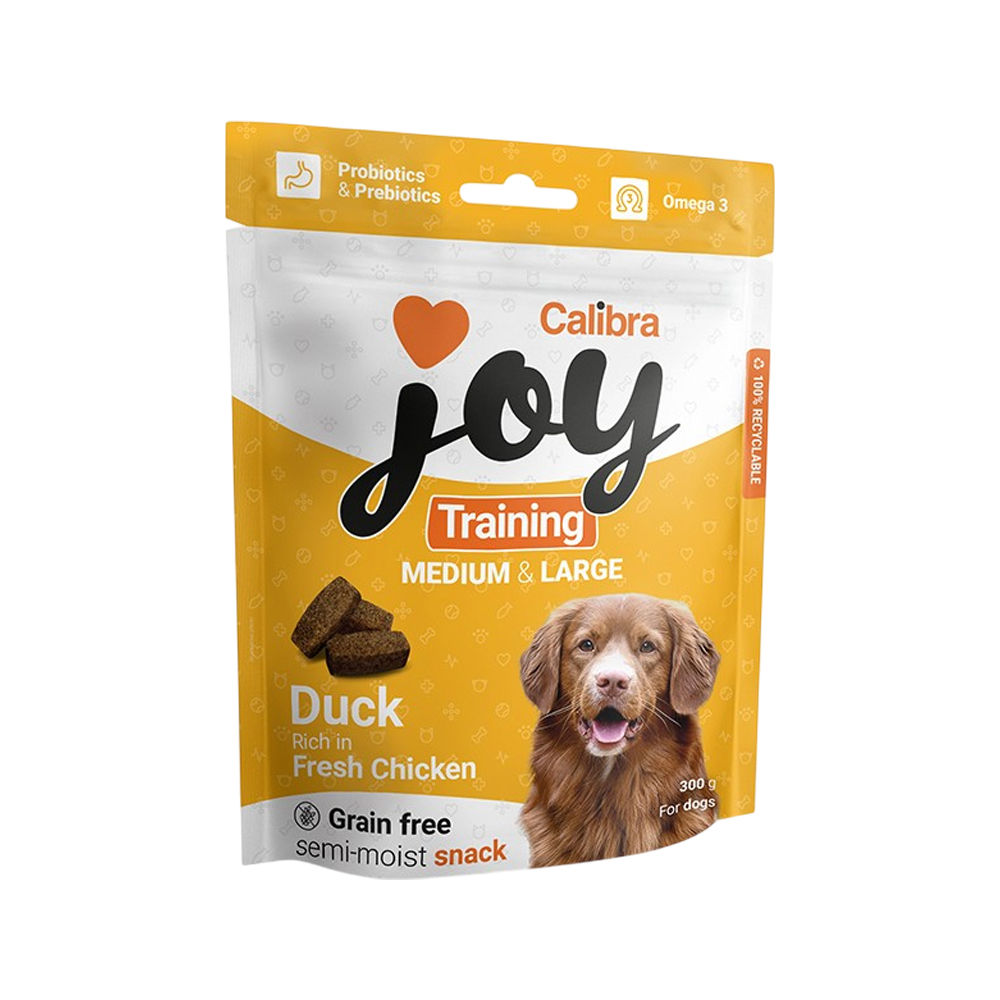 Calibra Joy Dog Training Snacks Medium & Large Breed - Duck & Chicken - 3 x 300 g von Calibra