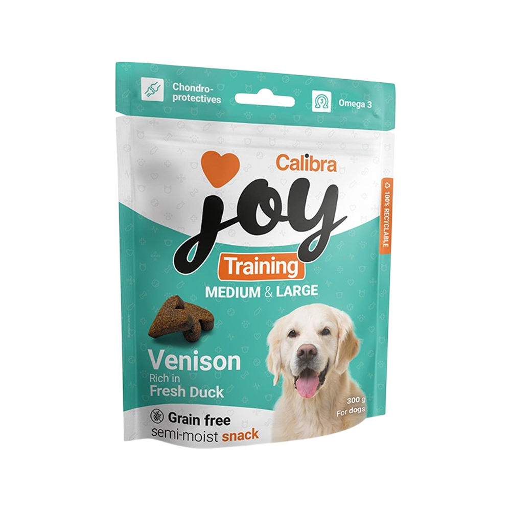 Calibra Joy Dog Training Snacks Medium & Large Breed - Venison & Duck - 3 x 300 g von Calibra