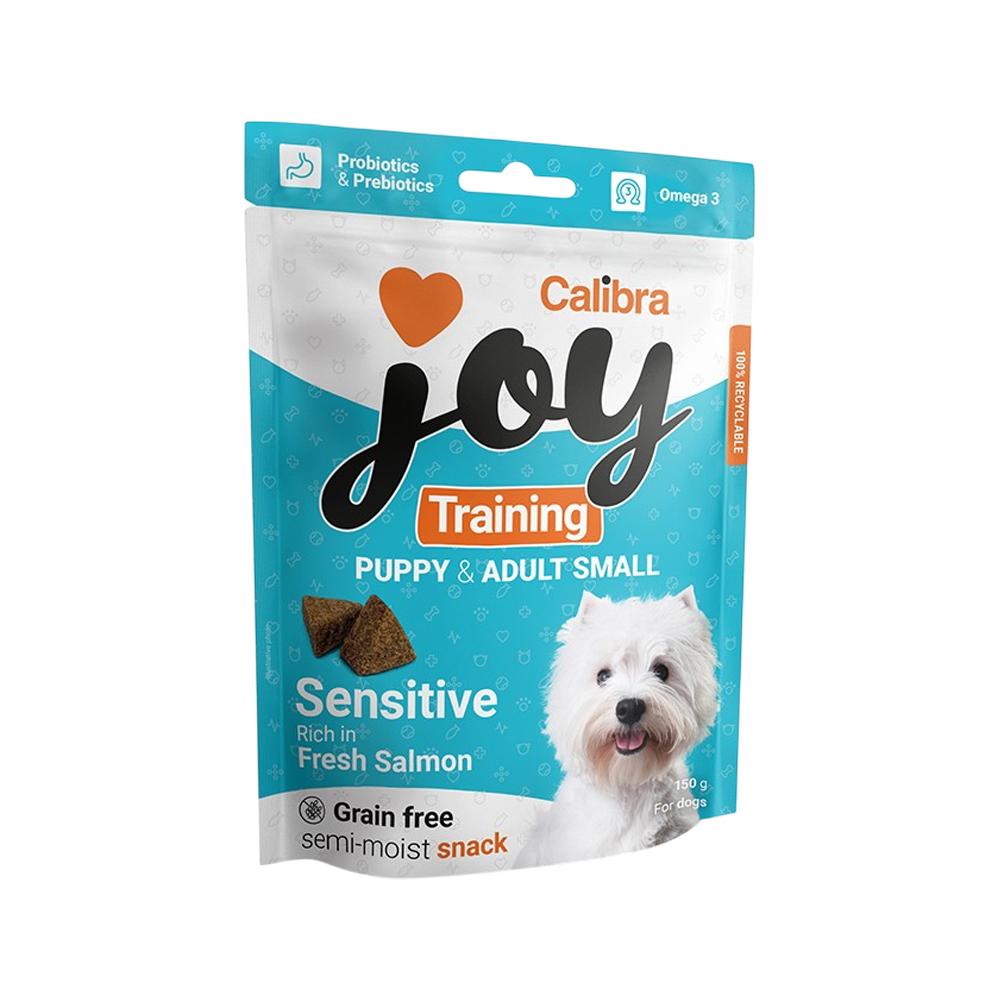 Calibra Joy Dog Training Snacks - Puppy & Adult Small Breed - Sensitive - Lachs - 150 g von Calibra