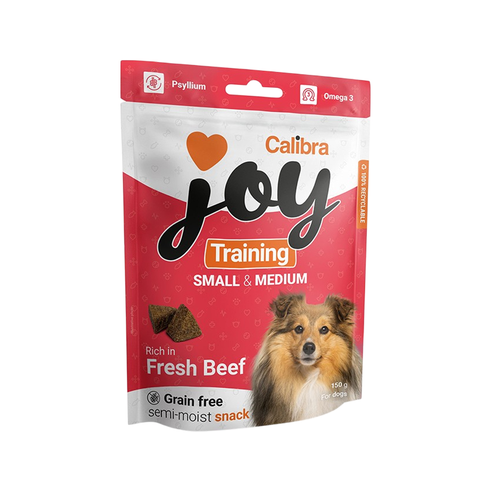 Calibra Joy Dog Training Snacks Small & Medium Breed - Fresh Beef - 3 x 150 g von Calibra