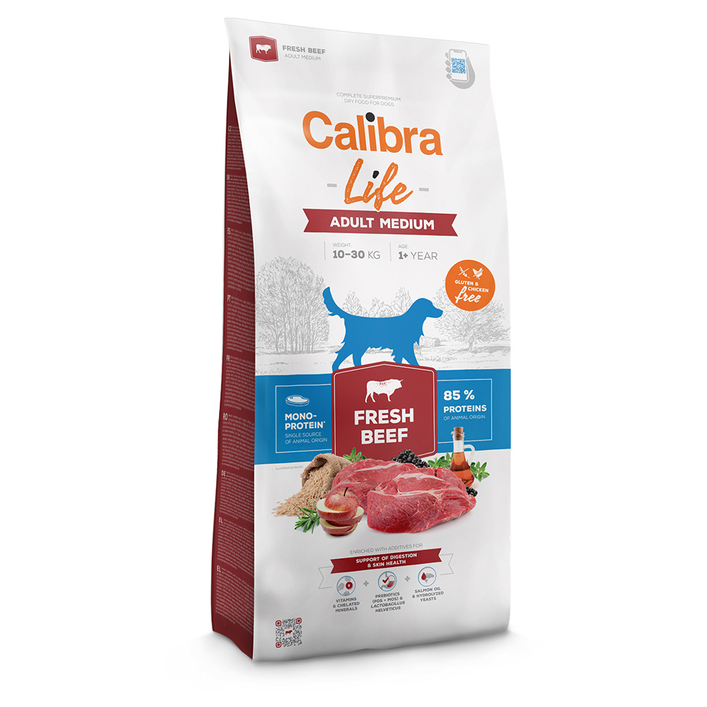 Calibra Life Adult Medium Breed mit frischem Rind - Sparpaket: 2 x 12 kg Calibra Life Adult Medium Breed mit frischem Rind - Sparpaket: 2 x 12 kg von Calibra
