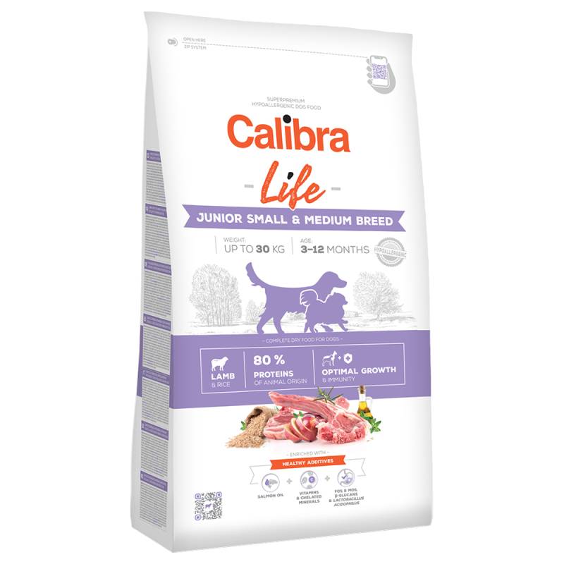 Calibra Life Junior Small & Medium Breed Lamm  - 12 kg von Calibra