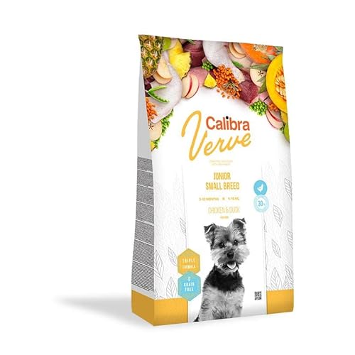 CALIBRA Dog GF Verve JUNIOR SMALL Breed PATO Pollo 1,2KG von CALIBRA