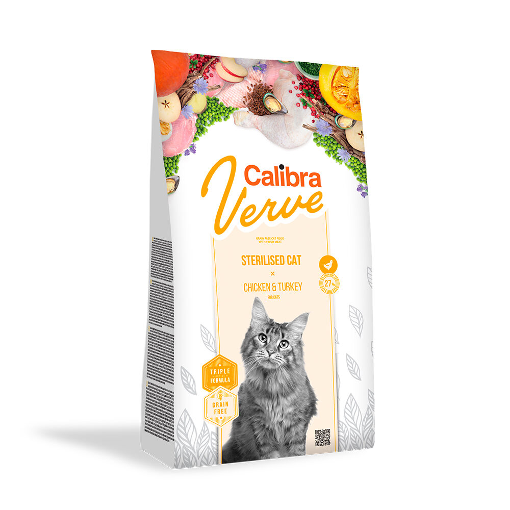 Calibra Verve Grain Free Sterilised - Huhn & Pute - 3,5 kg von Calibra