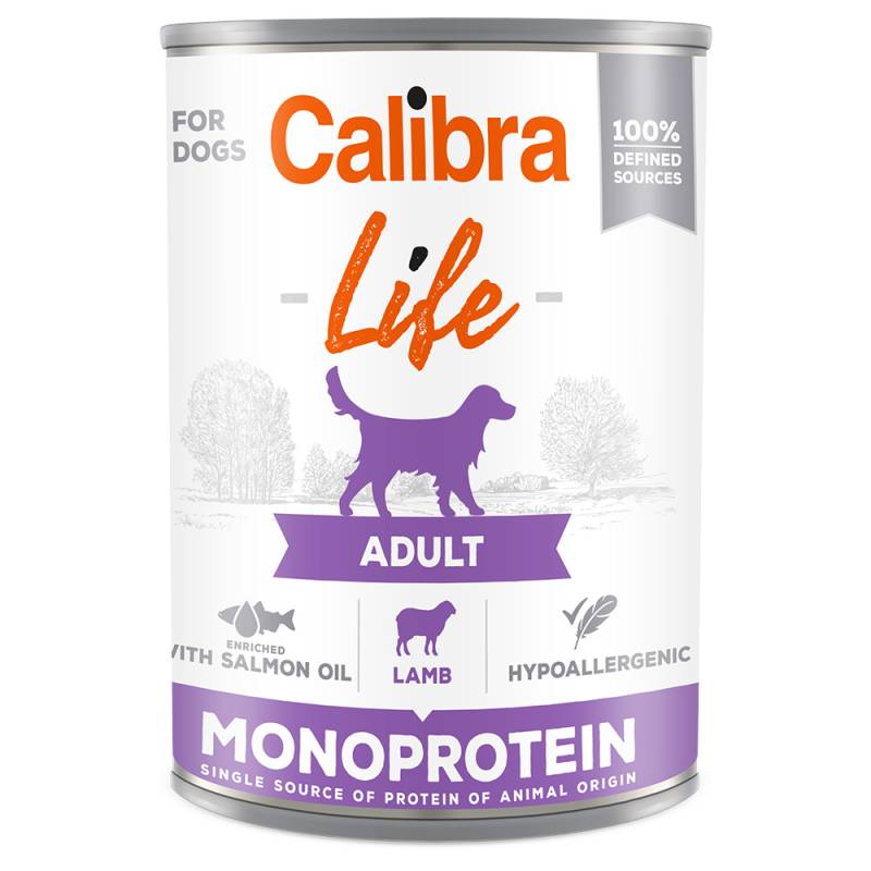 Sparpaket Calibra Dog Life Adult 12 x 400 g - Lamm von Calibra