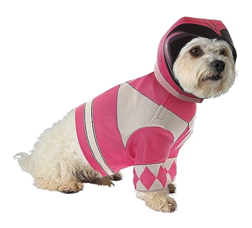 Power Rangers Hundekostüm für Hunde, Größe XS, Rosa von California Costumes