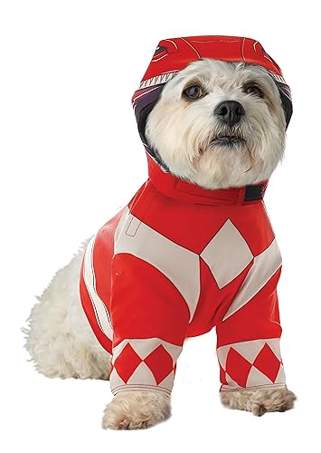 Power Rangers Red Ranger Haustierkostüm | Kostüme für Hunde XS von California Costumes