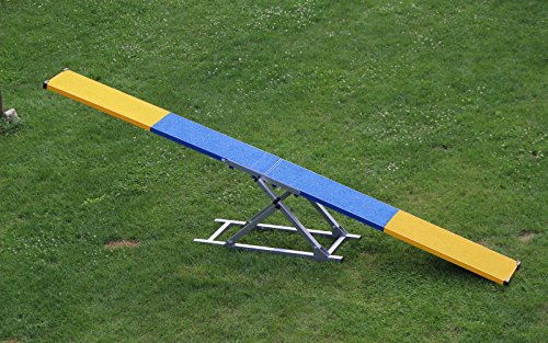 Callieway Agility Hundewippe gummiert; Agi-Seesaw Vario 3-teilig für alle Hunderassen - massiv, stabil & höhenverstellbar Callieway Agility Hundewippe gummiert; Agi-Seesaw Vario 3-teilig für alle Hunderassen - massiv, stabil & höhenverstellbar von Callieway