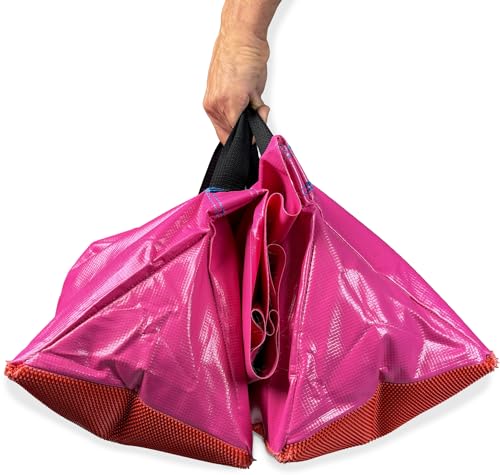 Callieway Premium Dog Agility Tunnel Stützsandsack (Doppelpack) mit Anti-Rutschsystem für Agility Tunnel mit 60cmØ (ohne Tunnel) (Fuchsia) von Callieway