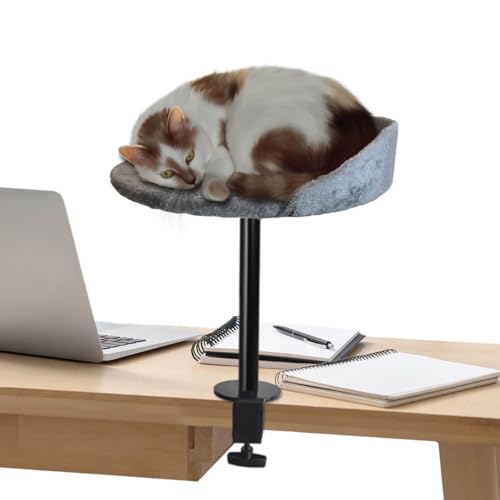 CalorMixs Katzenbett für den Schreibtisch, Katzenbaum, bequem, weich, Haustiertisch, Nest mit Metallrahmen, Sicherheitskatzenregale für Katzenliebhaber, vermeiden Ablenkung bei der Arbeit CalorMixs Katzenbett für den Schreibtisch, Katzenbaum, bequem, weich, Haustiertisch, Nest mit Metallrahmen, Sicherheitskatzenregale für Katzenliebhaber, vermeiden Ablenkung bei der Arbeit von CalorMixs