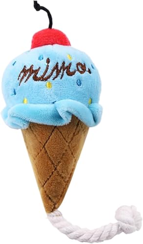 Calsgkspray 1 x braunes blaues Eiscreme-Hundespielzeug, niedliches Kauspielzeug für Welpen, mit Seilen, interaktives Hundespielzeug für kleine bis mittelgroße Hunde und Katzen, Haustierbedarf, Calsgkspray 1 x braunes blaues Eiscreme-Hundespielzeug, niedliches Kauspielzeug für Welpen, mit Seilen, interaktives Hundespielzeug für kleine bis mittelgroße Hunde und Katzen, Haustierbedarf, von Calsgkspray
