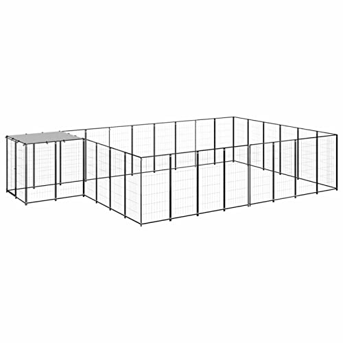 Camerina Hundezwinger Schwarz 15,73 m² Stahl Welpenlaufstall Zaun FüR Hunde HundekäFig FüR Zuhause Camping Zaun Hundegehege 3082214 Camerina Hundezwinger Schwarz 15,73 m² Stahl Welpenlaufstall Zaun FüR Hunde HundekäFig FüR Zuhause Camping Zaun Hundegehege 3082214 von Camerina