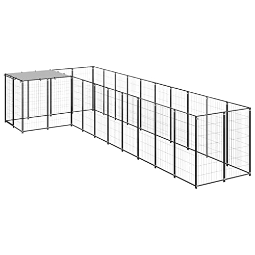 Camerina Hundezwinger Schwarz 7,26 m² Stahl Welpenlaufstall Zaun FüR Hunde HundekäFig FüR Zuhause Camping Zaun Hundegehege Camerina Hundezwinger Schwarz 7,26 m² Stahl Welpenlaufstall Zaun FüR Hunde HundekäFig FüR Zuhause Camping Zaun Hundegehege von Camerina
