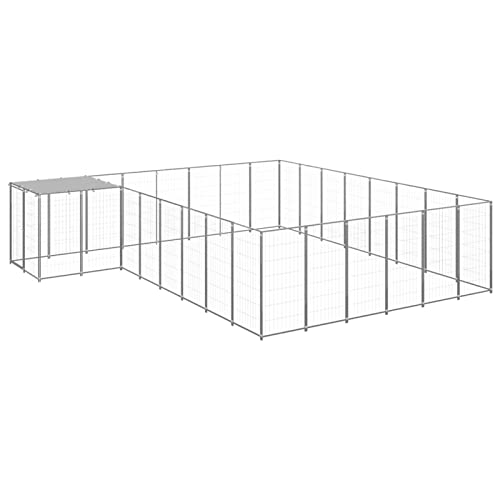 Camerina Hundezwinger Silbern 15,73 m² Stahl Welpenlaufstall Zaun FüR Hunde HundekäFig FüR Zuhause Camping Zaun Hundegehege 3082233 Camerina Hundezwinger Silbern 15,73 m² Stahl Welpenlaufstall Zaun FüR Hunde HundekäFig FüR Zuhause Camping Zaun Hundegehege 3082233 von Camerina