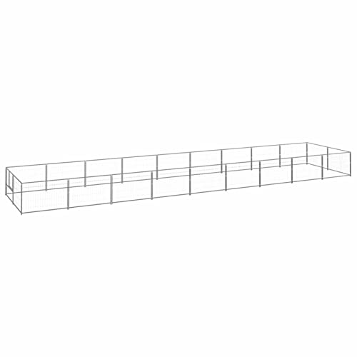 Camerina Hundezwinger Silbern 18 m² Stahl AußEngehege Kaninchen Wurfkiste FüR Hunde Camerina Hundezwinger Silbern 18 m² Stahl AußEngehege Kaninchen Wurfkiste FüR Hunde von Camerina