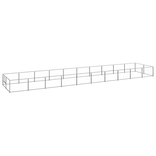 Camerina Hundezwinger Silbern 20 m² Stahl AußEngehege Kaninchen Wurfkiste FüR Hunde Camerina Hundezwinger Silbern 20 m² Stahl AußEngehege Kaninchen Wurfkiste FüR Hunde von Camerina