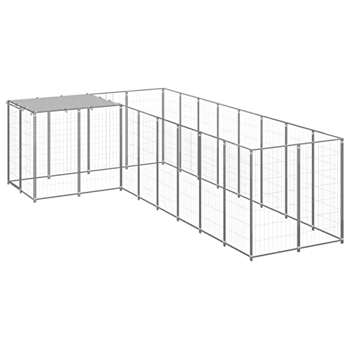 Camerina Hundezwinger Silbern 6,05 m² Stahl Welpenlaufstall Zaun FüR Hunde HundekäFig FüR Zuhause Camping Zaun Hundegehege 3082231 Camerina Hundezwinger Silbern 6,05 m² Stahl Welpenlaufstall Zaun FüR Hunde HundekäFig FüR Zuhause Camping Zaun Hundegehege 3082231 von Camerina
