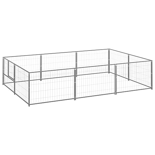 Camerina Hundezwinger Silbern 6 m² Stahl Kaninchen AußEngehege Hundelaufstall FüR Wohnung Camerina Hundezwinger Silbern 6 m² Stahl Kaninchen AußEngehege Hundelaufstall FüR Wohnung von Camerina
